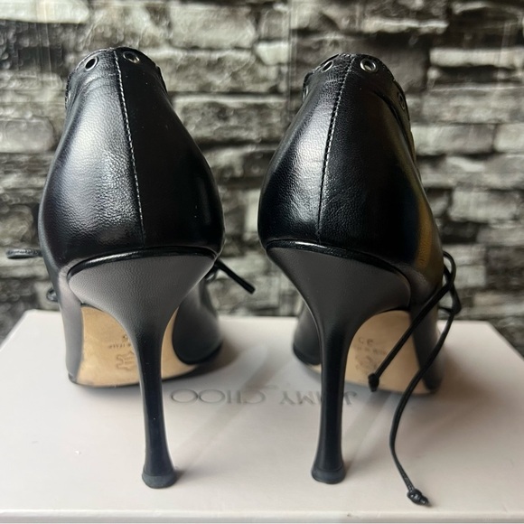Jimmy Choo Black Lace-Up Heels - Picture 12 of 12
